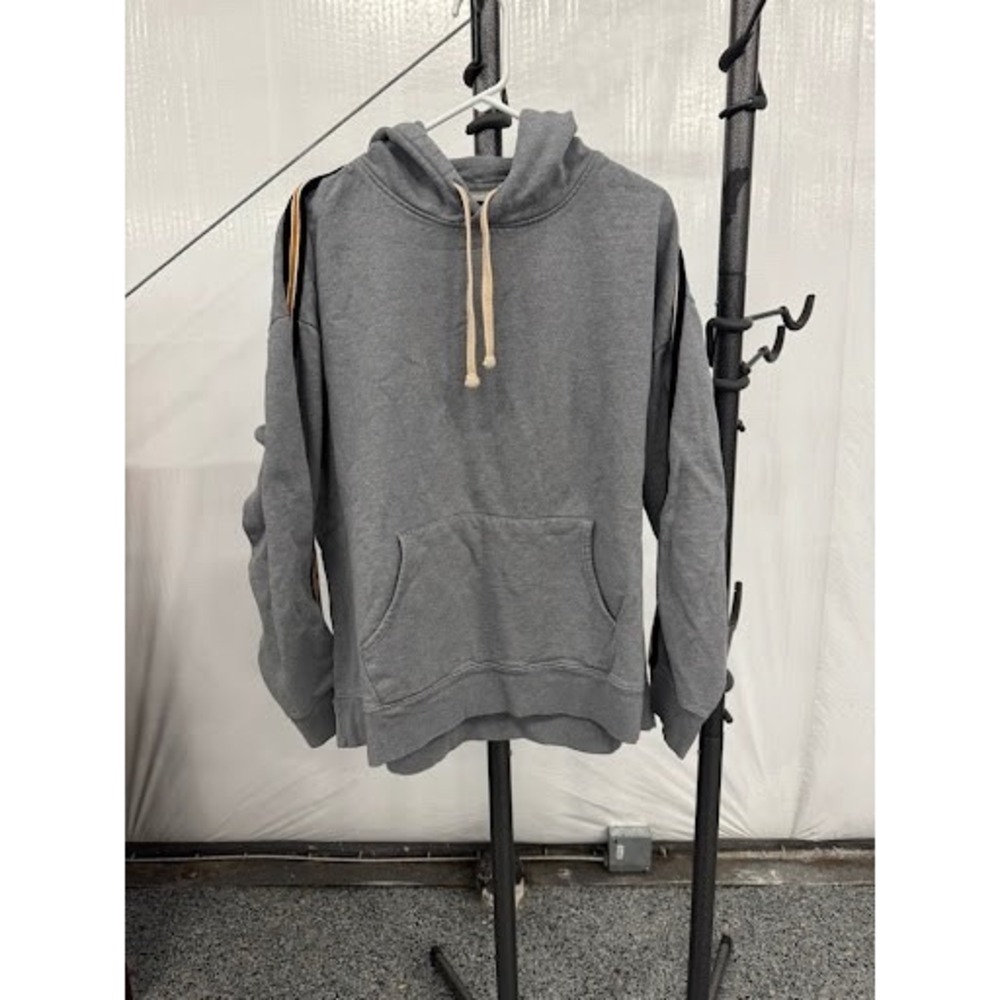 Arizona Jean Co. Gray Hoodie Side Stripe Detail Casual Pullover Sweatshirt Size